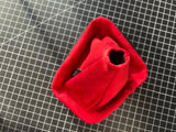 Premium Red Alcantara Suede Shift Boot