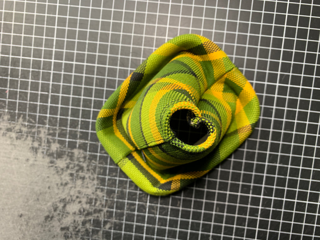 Green Plaid Shift Boot Stitch Boots