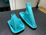 Turquoise Suede Shift Boot