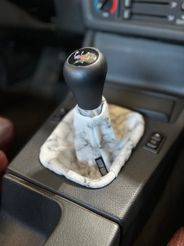 White Marble Shift Boot